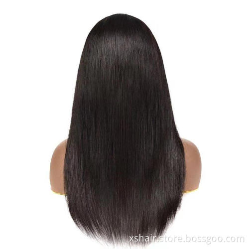 150% Density Brazilian Natural Human Hair Wigs Virgin Hair Unprocessed Human Hair Lace Wigs T Part Wig For Black Women